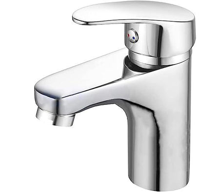 Fossa Taps for Bathroom Sink Chrome Basin Mixer Tap Brass Modern Single Handle Bathroom Faucet FSLF-001